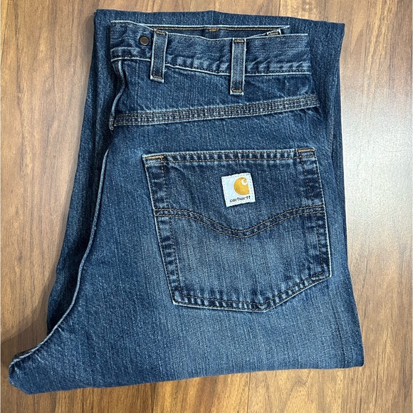 Men's Carhartt Loose Fit Straight Leg Jeans Size 34 X 34 - Picture 10 of 10